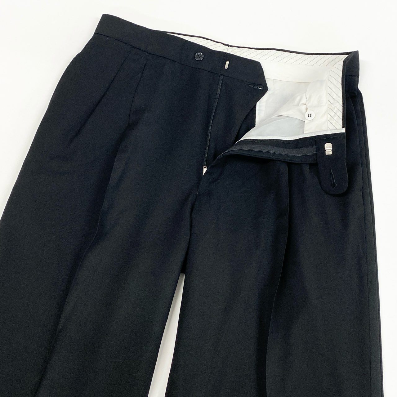 9L19 Ermenegildo Zegna エルメネジルドゼニア セットアップ タキシード スーツ ジャケット ボトム 50サイズ ブラック メンズo07t