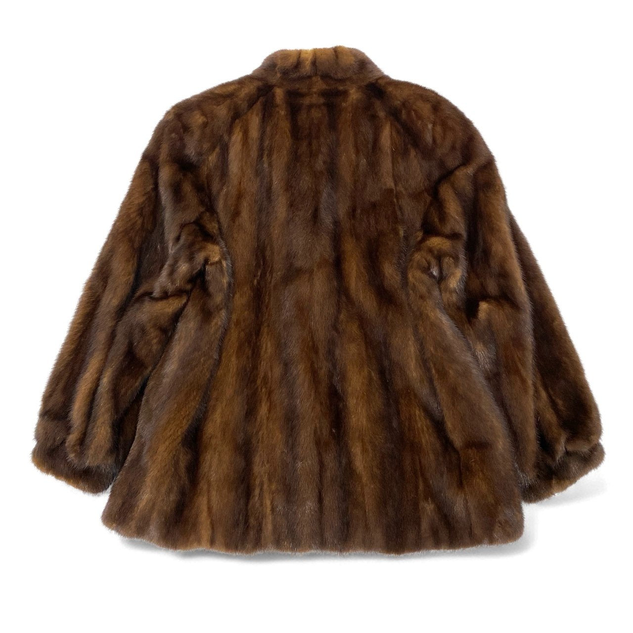 26L5 SAGA MINK サガミンク 金サガ デミバフミンク ファーコート サイズ11号 ブラウン 最高級本毛皮 MINK FUR 裏地刺繍t18r