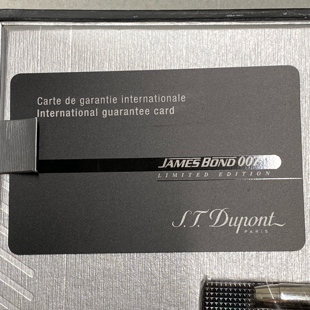 b2 《超希少》 S.T.Dupont デュポン × JAMES BOND 007 ジェームズボンド 2405/5007 限定品 ガスライター 着火〇 付属品有t18r
