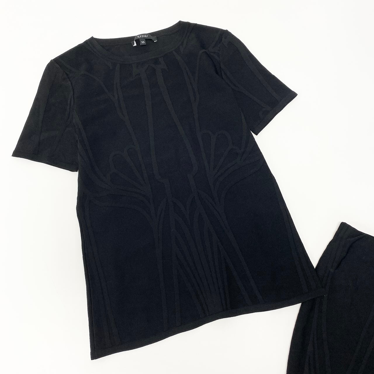Ed2 《美品》 GUCCI グッチ ジャガード ジャージー セットアップ Jacquard Jersey Setup サイズS ブラック 画像参照 イタリア製t18r