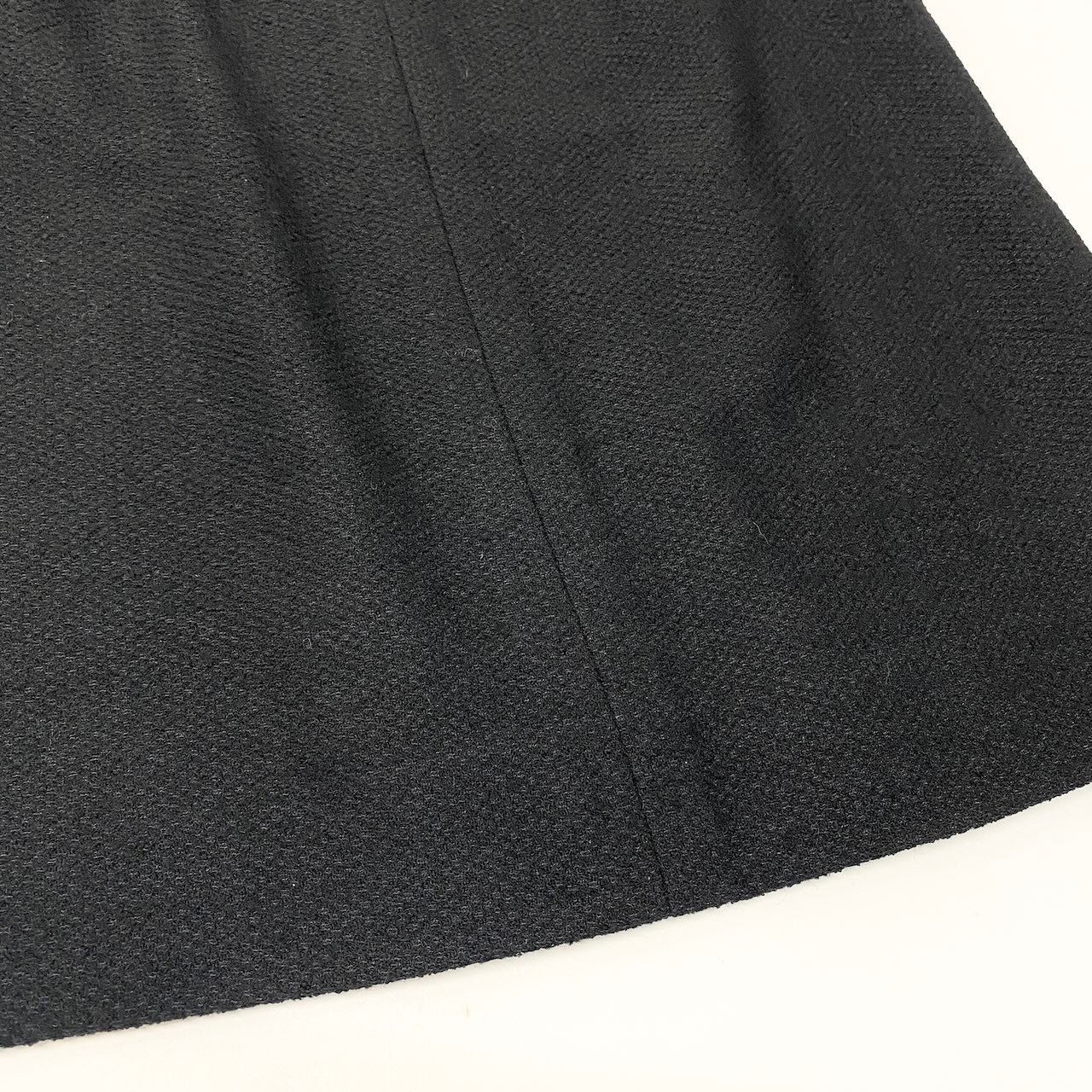 Cd23 CHANEL BOUTIQUE シャネル 1997年 ウールスカート 膝丈スカート  サイズ40 ブラック レディース 女性服u02t