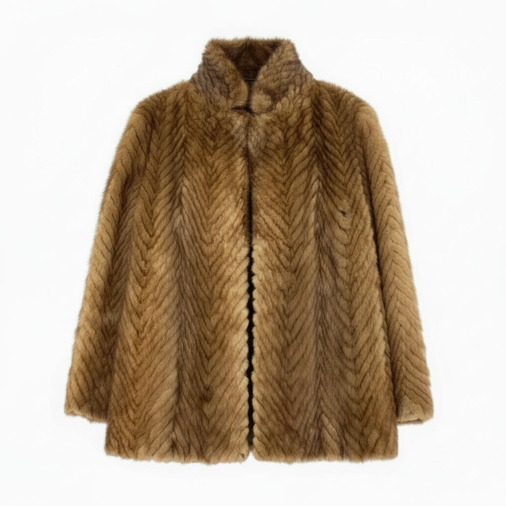 17a16 パステルミンク ミンクコート 毛皮コート ジャケット 11 ライトブラウン ミンクファー レディース 女性用t18r