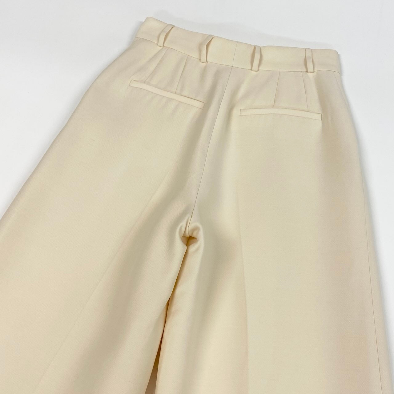 Ed21 【新品保管品】Christian Dior クリスチャンディオール スラックスストレートパンツ パンツボトム イタリア製 211P07A1166 40サイズ アイボリー レディース 女性用k02i