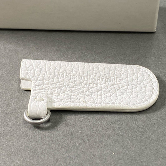 17f23 《美品》 Maison Margiela メゾン マルジェラ Leather Lighter Case Keychain ライターケース S35VT0074 ホワイト レザー 喫煙具