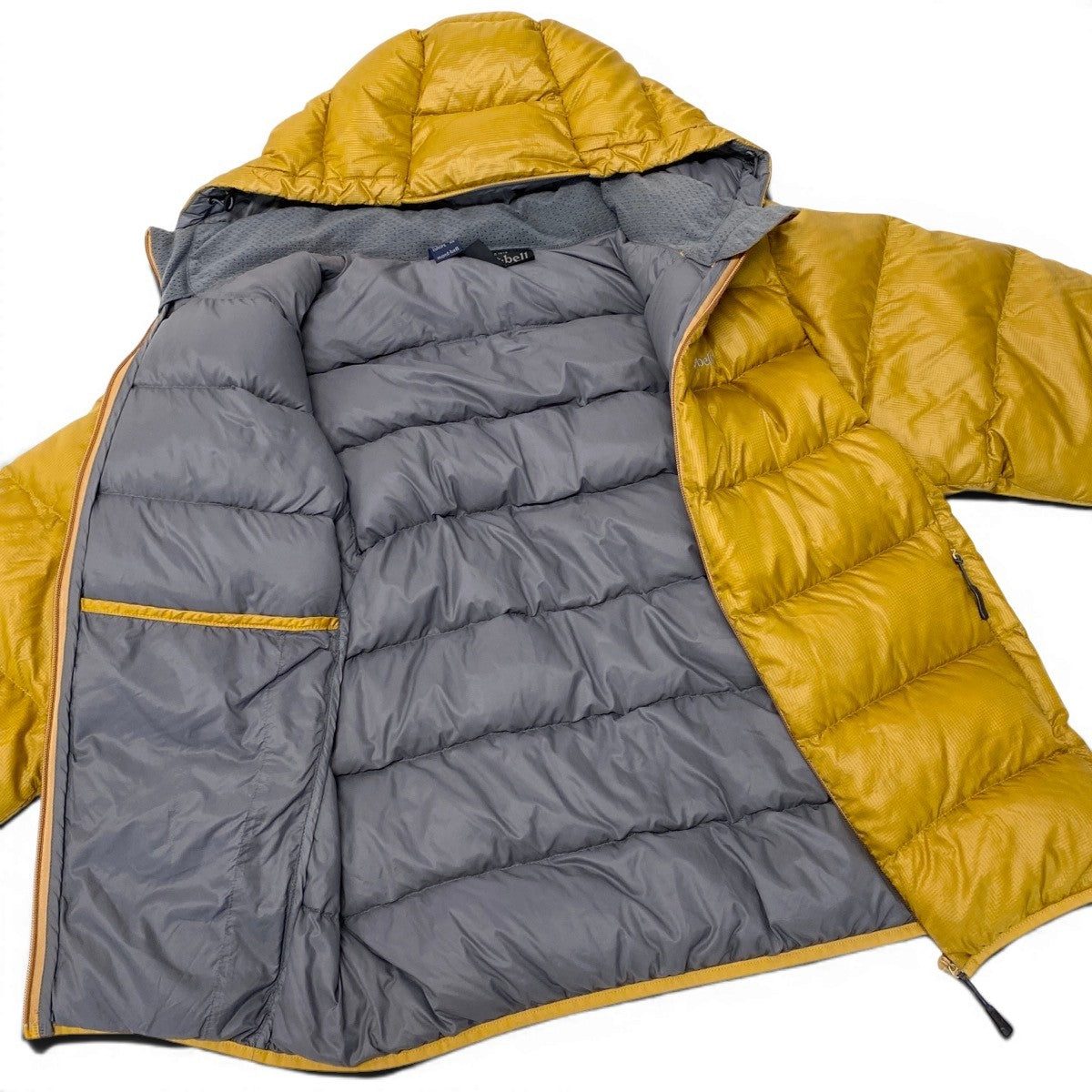 79g1 《美品》 mont-bell モンベル ライトアルパイン ダウンパーカ 1101361 サイズS イエロー アウトドア DOWN JACKETt18r