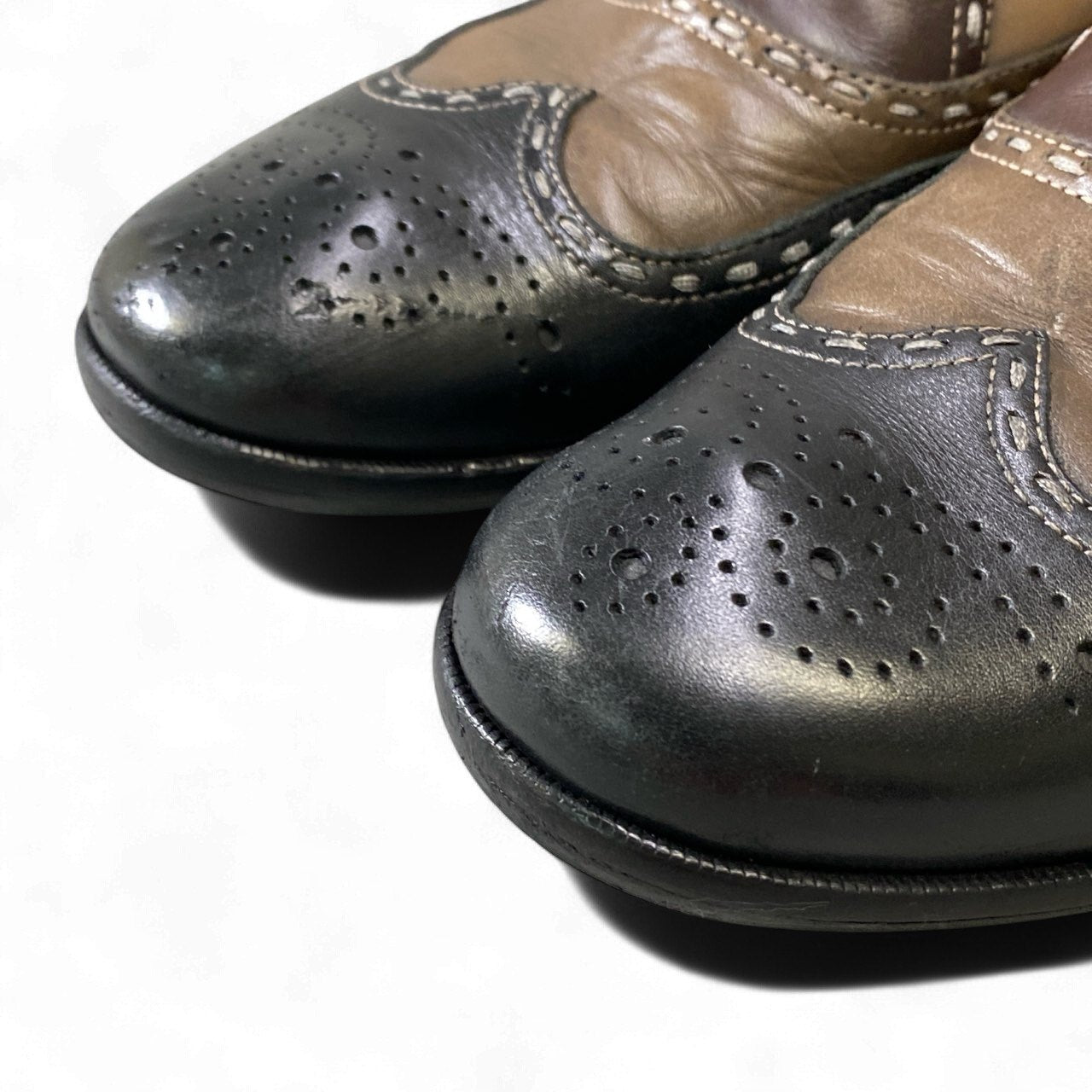 1k18 BOTTEGA VENETA ボッテガヴェネタ イタリア製 ドレスシューズ ブロークシューズ 革靴 ウィングチップ フォーマル 07 ブラウン系 マルチカラー leathero07t