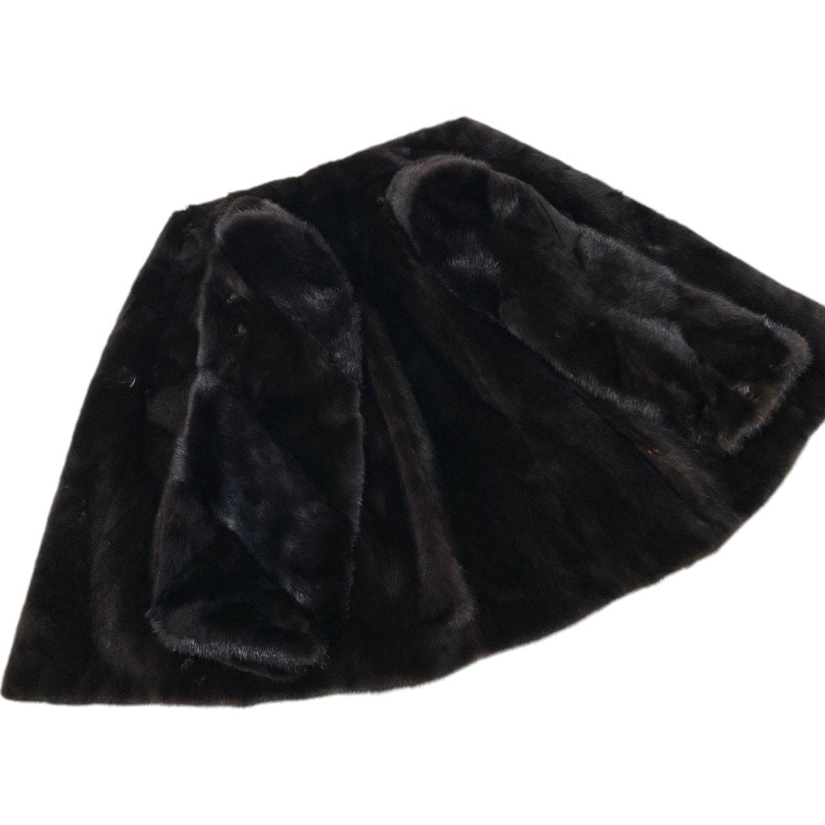 75i24 Yoshikawa Saloon 袖段 ダークミンク ファーコート サイズF ダークブラウン 本毛皮 Dark Mink Fur Coat リアルファーt18r