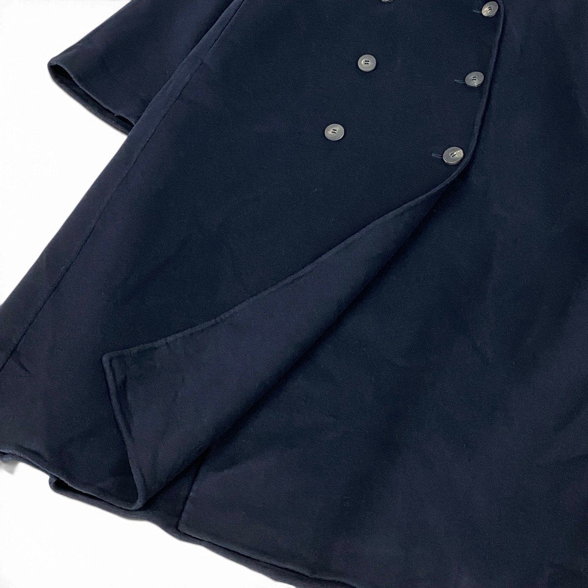 j9 【極美品】Christian Dior ダブルコート カシミヤロングコート 40サイズ ダークネイビー カシミヤ100％ レディース 女性用k02i