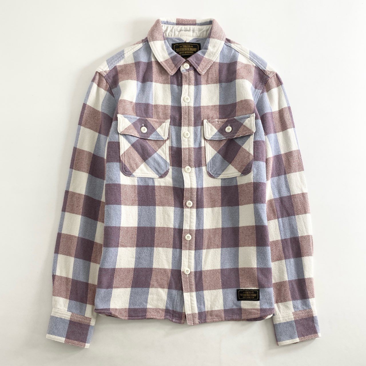 59g26 日本製 NEIGHBORHOOD ネイバーフッド CABELLA/C-SHIRT.LS 長袖シャツ ネルシャツ ロングスリーブ 171ARNH-SHM02 S マルチカラー コットン