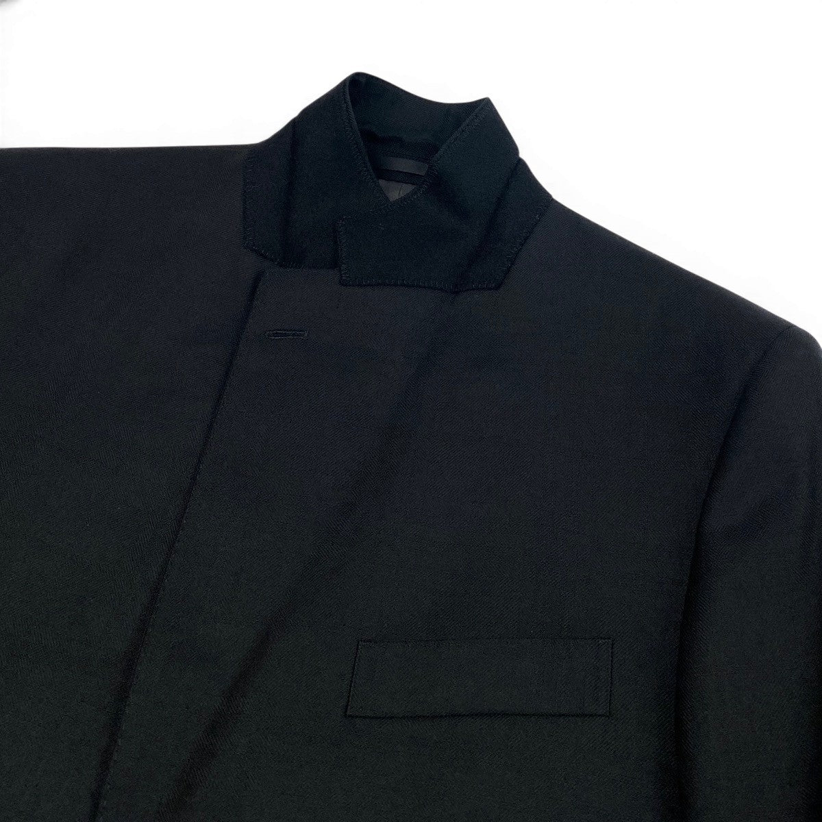 30f6 BURBERRY  LONDON バーバリーロンドン テーラードジャケット シングル 3B 刻印ボタン サイズAB5 ブラック メンズ 紳士服u02t