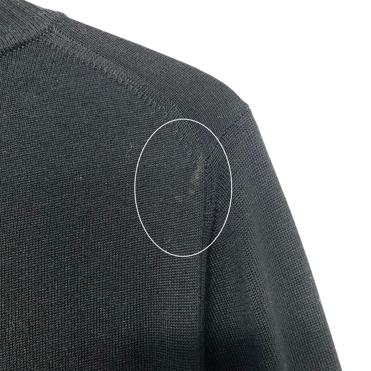 10h31 LEONARD FASHION レオナール タートルネック ニットセーター スパンコール レース装飾 花柄 サイズL ブラック レディースu02t