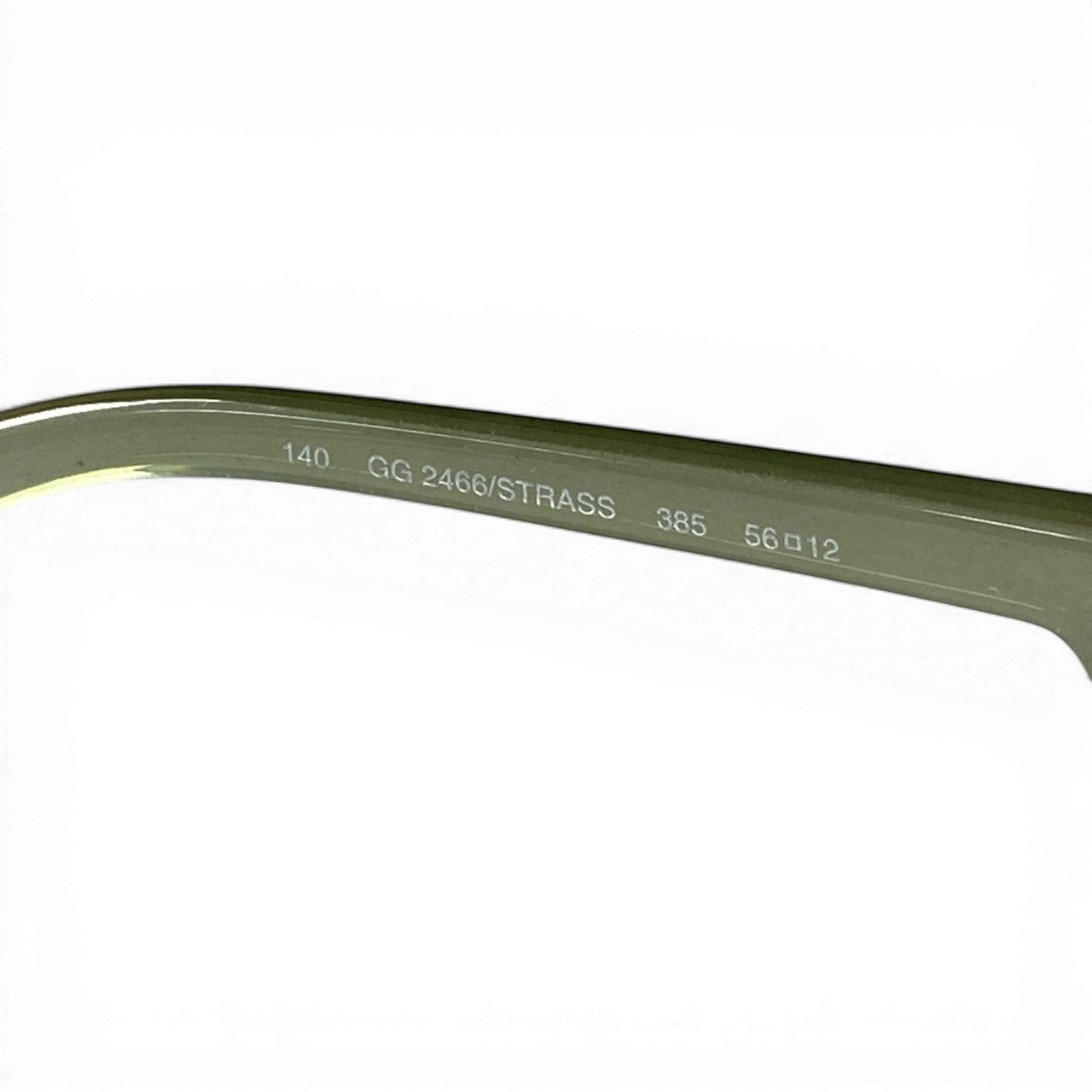 d9 GUCCI グッチ ラインストーンGGロゴ サングラス Rhinestone GG Sunglasses GG2466 56□12 グリーン アイウェア メガネt18r
