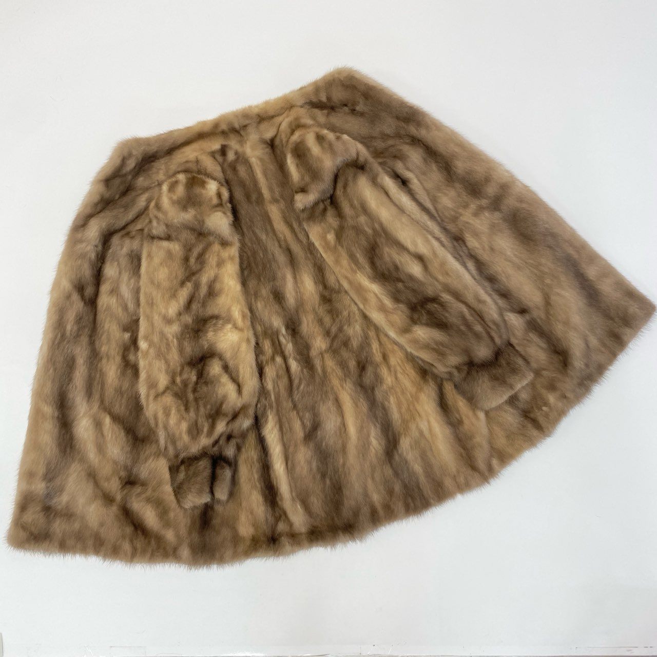78a24 SAGA MINK サガミンク 銀サガ パステルミンク ロングコート サイズ11 茶系 最高級本毛皮 Mink Fur Coatt18r