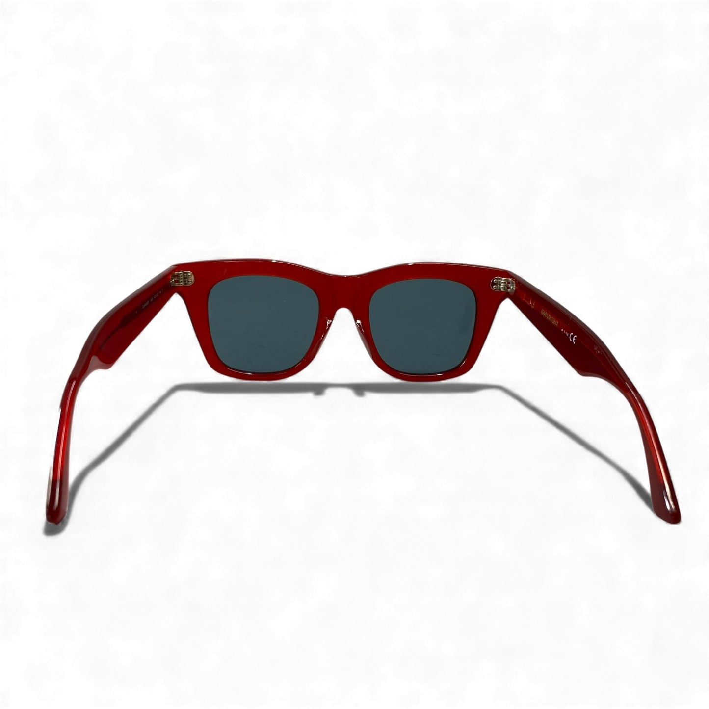 L10 CELINE セリーヌ ウェリントン サングラス 47□20 レッド ブルー アイウェア 眼鏡 メガネ イタリア製t18r