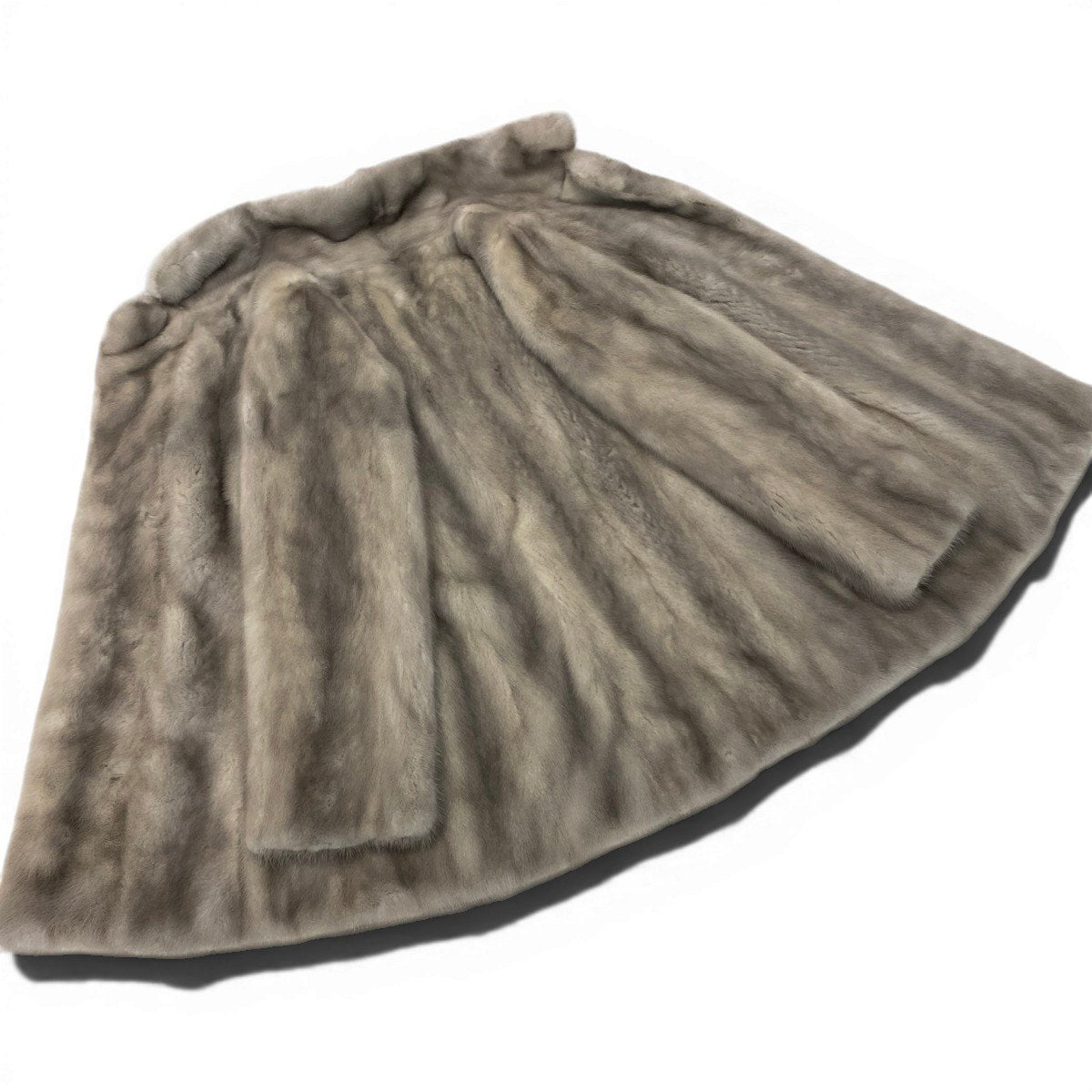 2g29 ミンクコート サファイアミンク ハーフコート 裏地刺繡 最高級本毛皮 サイズ9 グレー系 MINK FUR レディースu02t