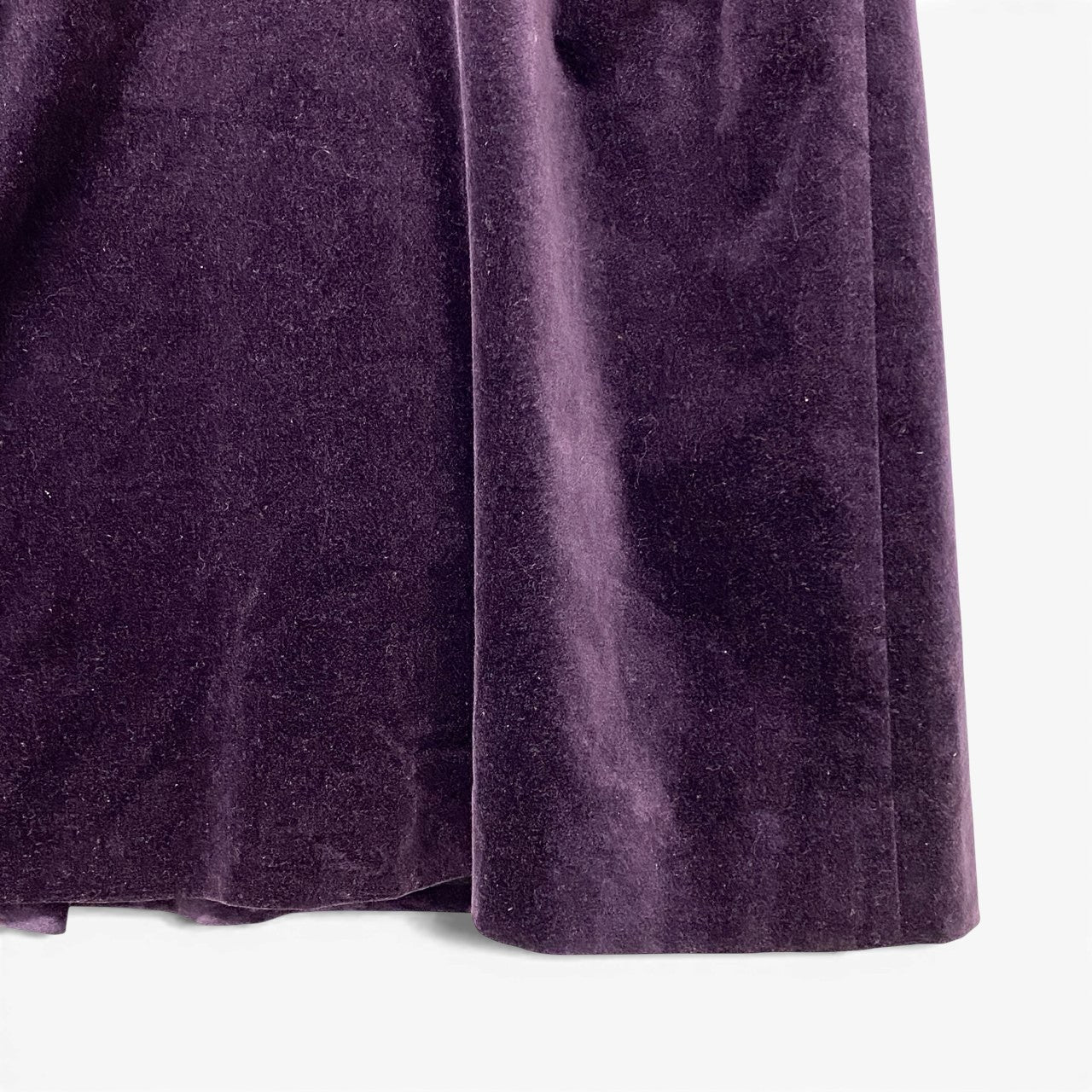 19b13 【美品】GUCCI グッチ ベロアノースリーブドレスワンピース Vネック 膝丈ワンピース 42サイズ パープル レディース 女性用u02t