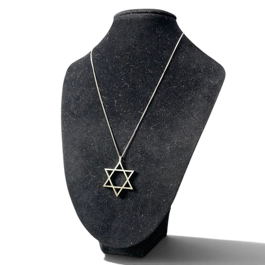 h20 GUCCI グッチ 六芒星 シルバーネックレストップ Hexagram Silver Necklace Top 925 チェーン社外 アクセサリーt18r