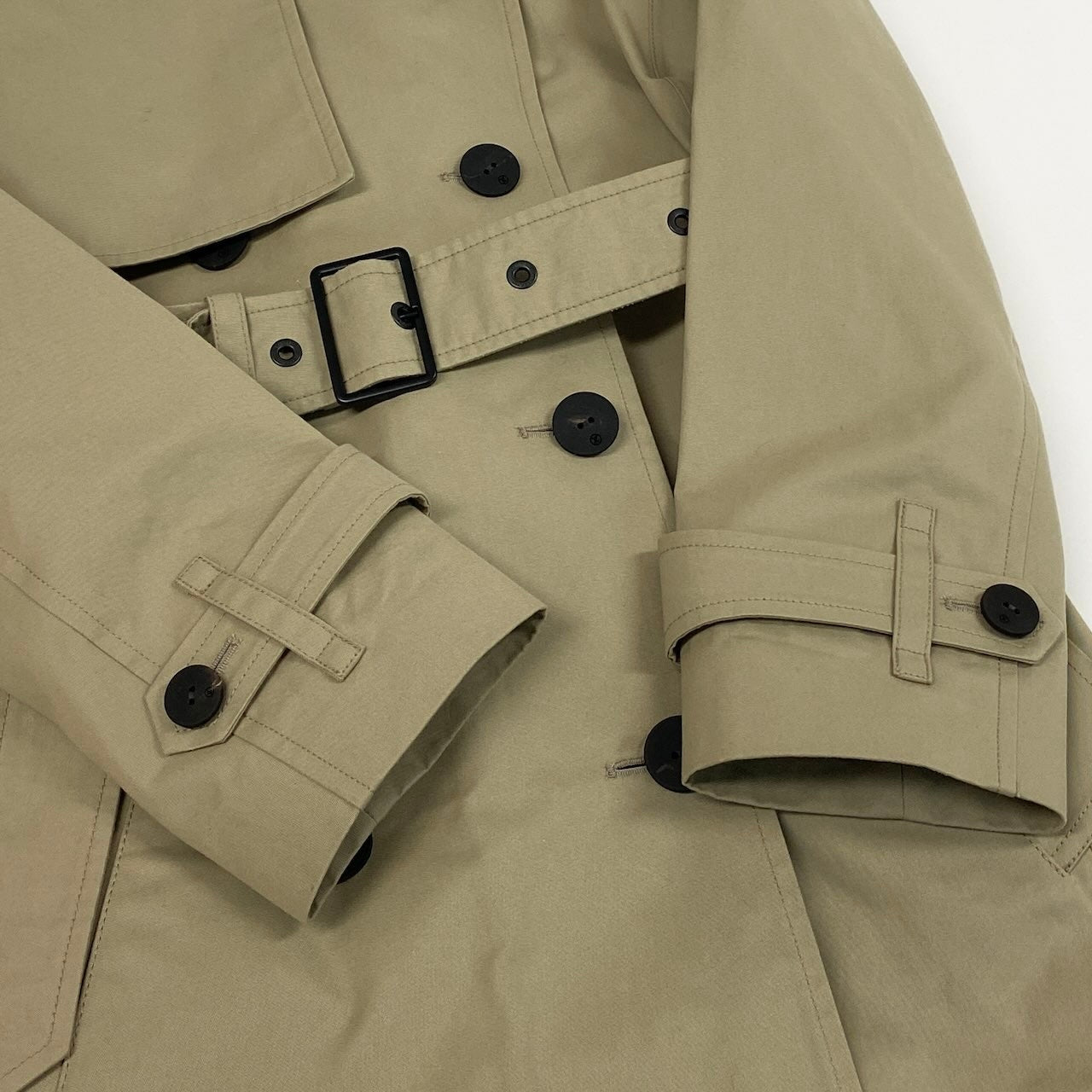 Ic31 《未使用品》 LOUIS VUITTON ルイヴィトン 裏地モノグラム トレンチコート Monogram Lining Trench Coat サイズ34 ベージュ タグ付t18r