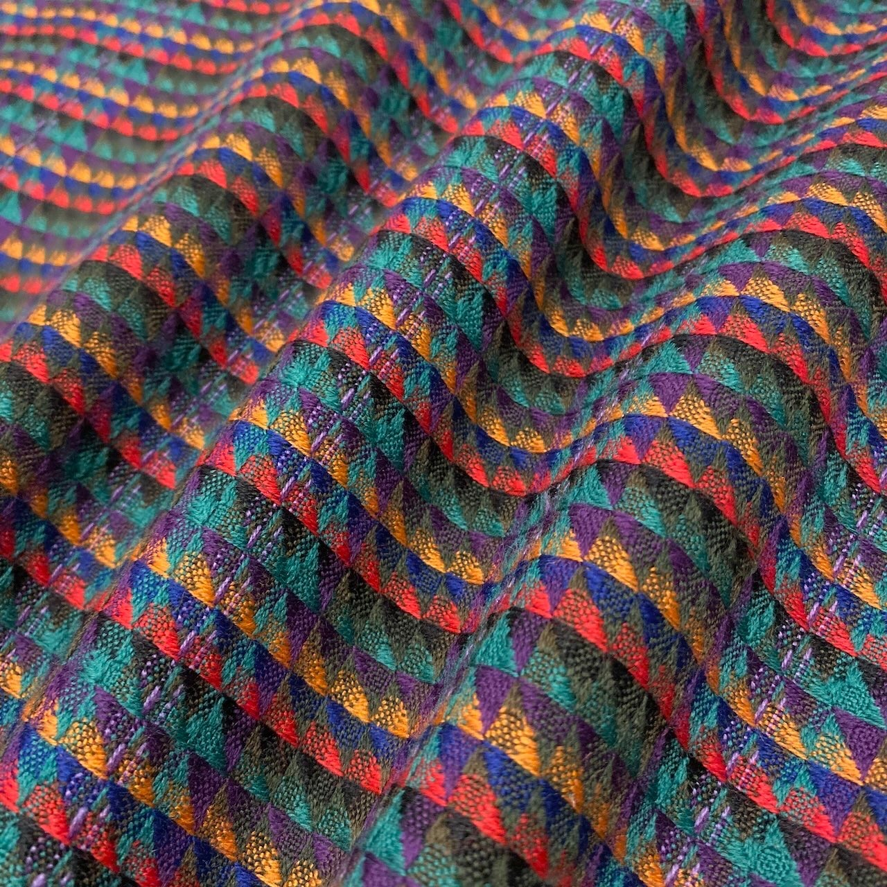 61g4 Christian Dior クリスチャンディオール テーラードジャケット ロングジャケット 総柄 刺繍 サイズM マルチカラー ウール100％ レディース女性用o07t
