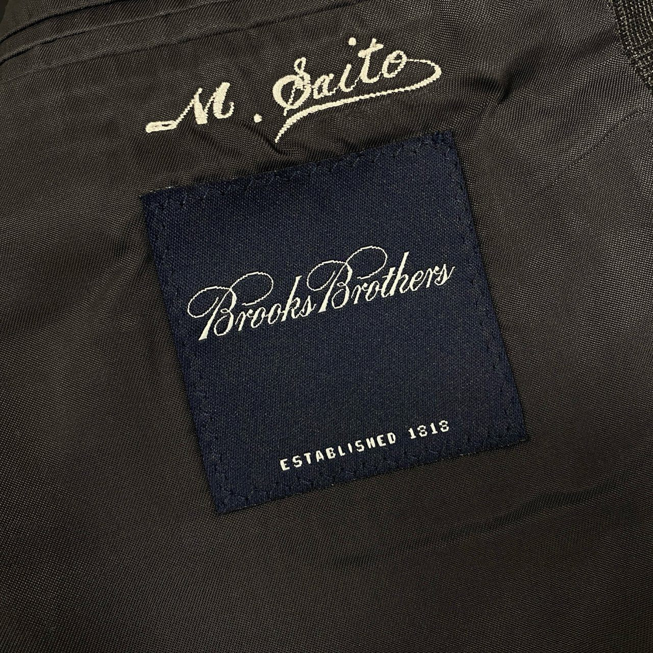 11l16 Brooks Brothers ブルックスブラザーズ 2Bスーツ セットアップ 42 グレー ビジネス フォーマル 上下セット テーラード スラックス