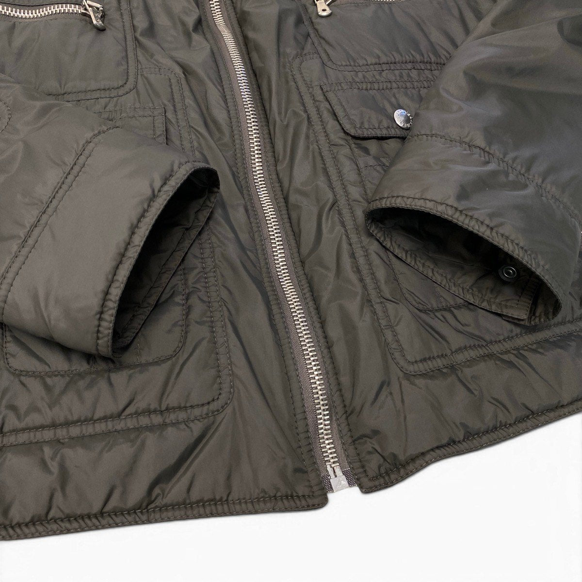 51i2 DOLCE&GABBANA ドルチェアンドガッパーナ 2003AW アーカイブ パテッドジャケット ブルゾン マルチポケット アウター 48サイズ カーキ ポリエステル100％ メンズ 男性用u02t