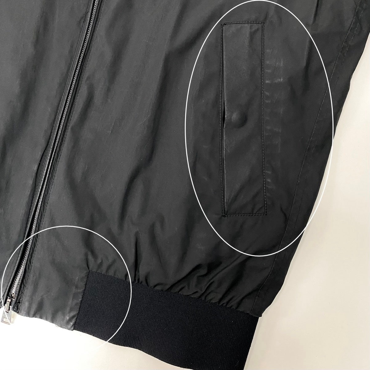 18f15 HERNO ヘルノ ジップアップジャケット ブルゾン ダブルジップ アウター イタリア製 44サイズ ブラック ポリエステル100％ メンズ 男性用u02t