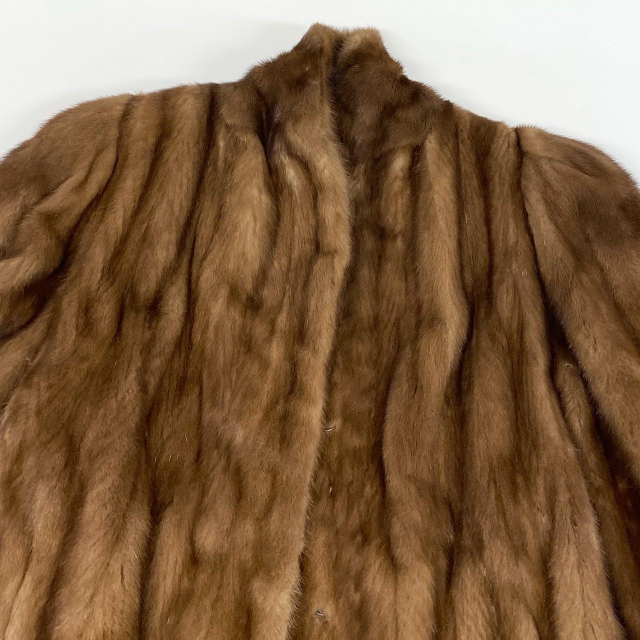 8i26 《美品》SAGA MINK サガミンク パステルミンク 毛皮コート ミンクコート 112㎝ 超ロングコート 15サイズ ブラウン レディースt18r