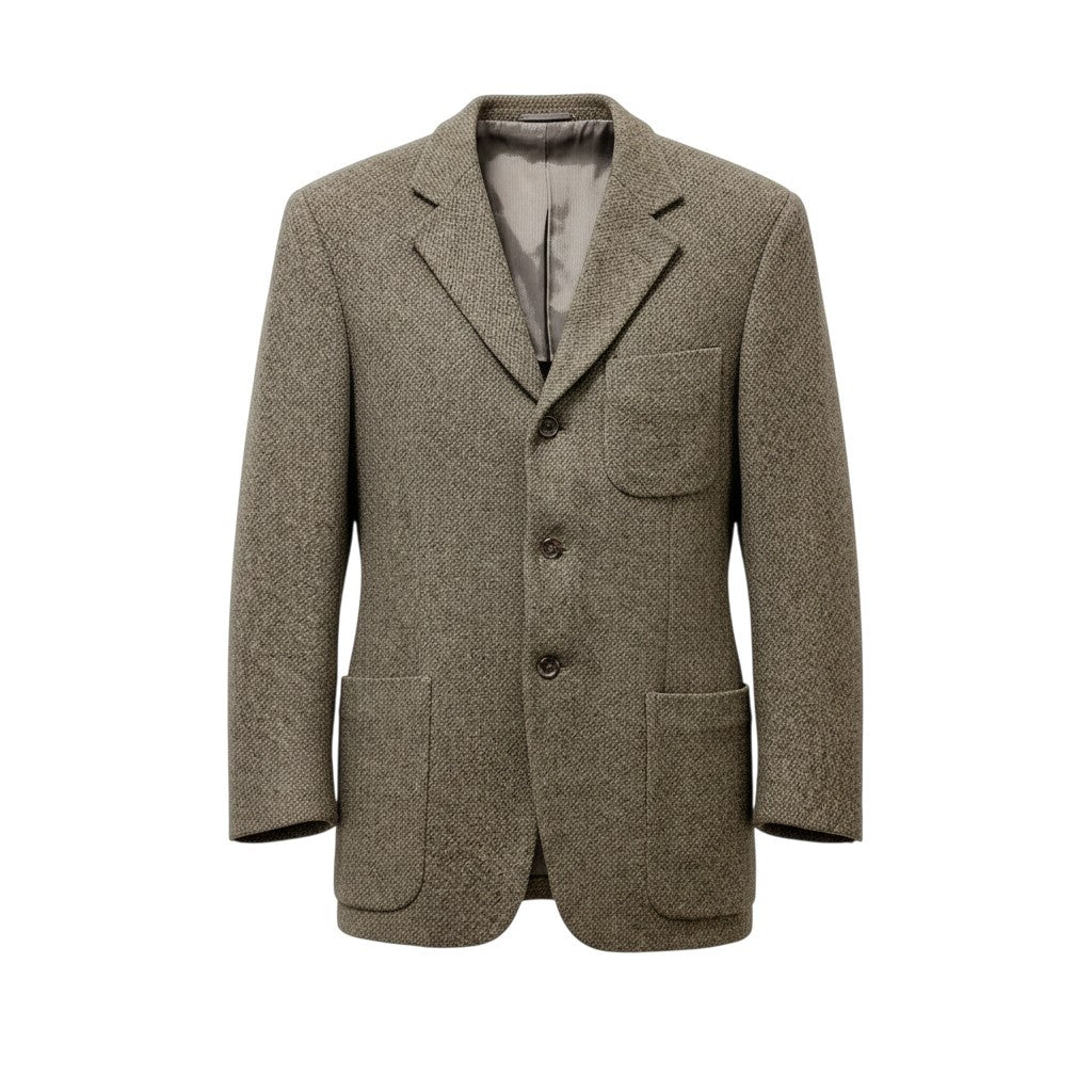 12b19 Ermenegildo Zegna エルメネジルドゼニア CASHMERE COMFORT テーラードジャケット 46 グレー系 カシミヤ100％ メンズu02t