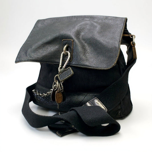 bk18 DOLCE&GABBANA ドルチェ＆ガッバーナ 00’s Vintage Leather Shoulder Bag Chain fastener ショルダーバッグ メンズk02i