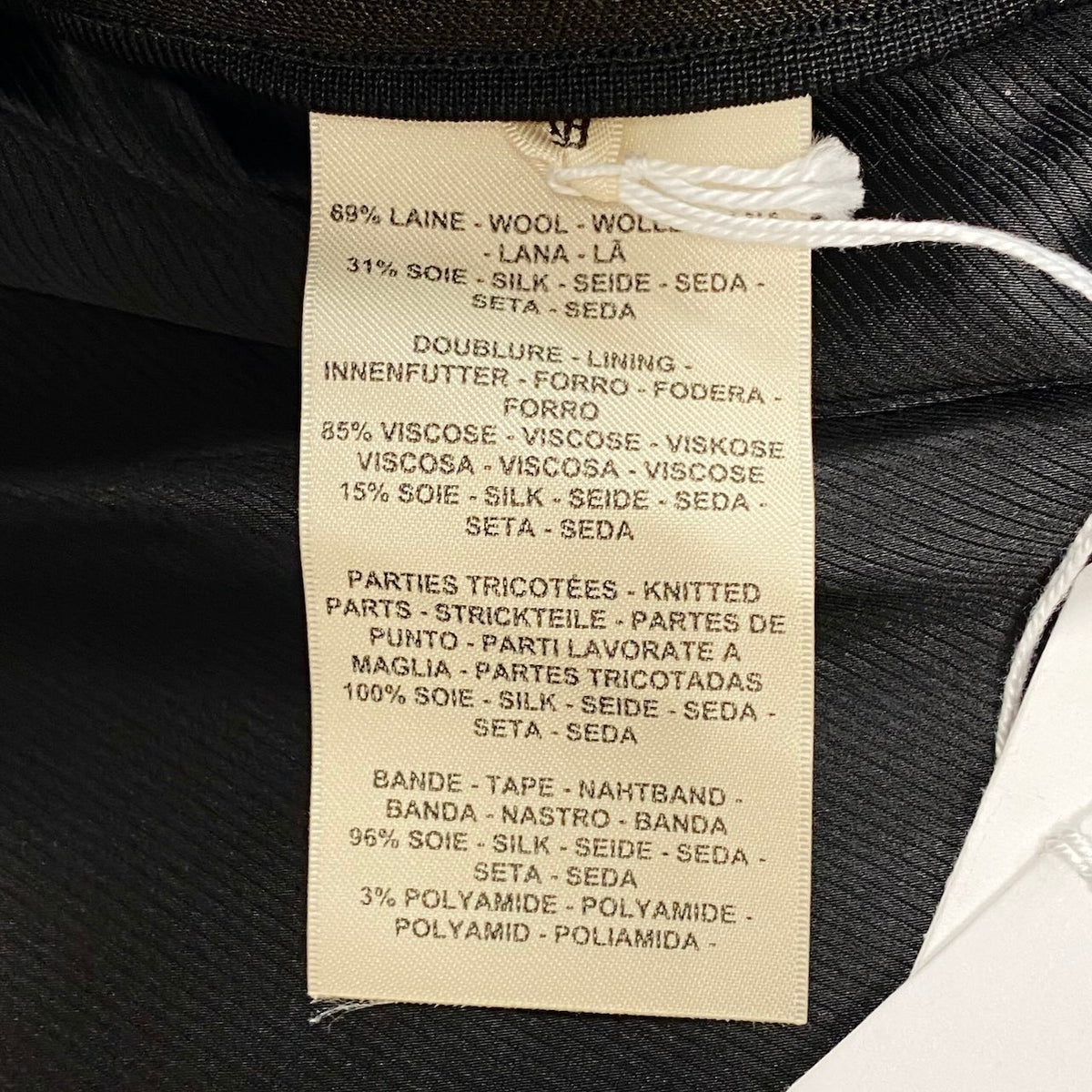59i15 《未使用品》 HERMES エルメス 23年 リボン テーラードジャケット  3H0204DW 38 ブラウン ウールシルク フランス製u02t