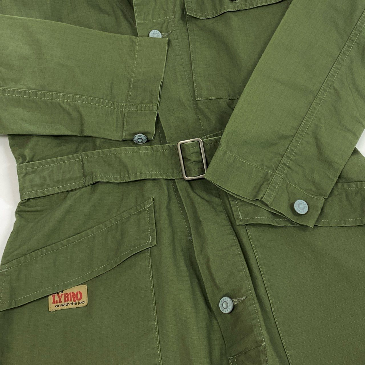 1j27《美品》NIGEL CABOURN ナイジェルケーボン つなぎ オールインワン LYBRO  80342050103 8サイズ カーキ ユニセックスu02t