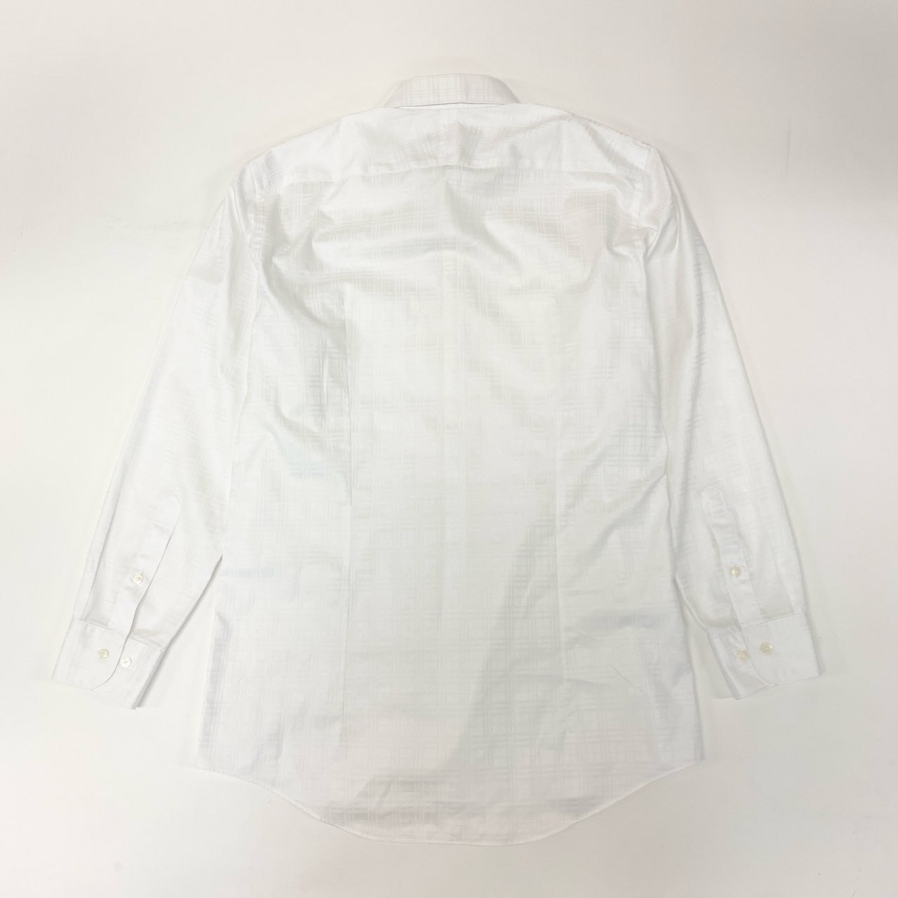 81j8 BLACK LABEL CRESTBRIDGE ブラックレーベル クレストブリッジ 長袖シャツ チェックシャツ ボタンダウンシャツ 胸ポケット 51L01-303-01 41サイズ ホワイト メンズo07t