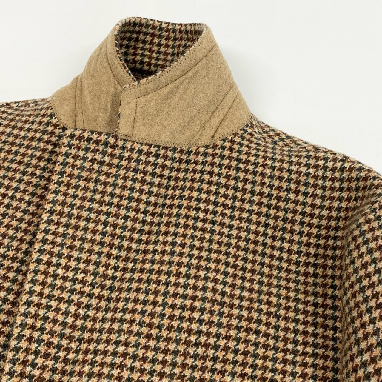 27L12 PALTO パルト チェスターコート ミドル丈 アウター ハウンドトゥース 46 ブラウン系 メンズ 男性用u02t