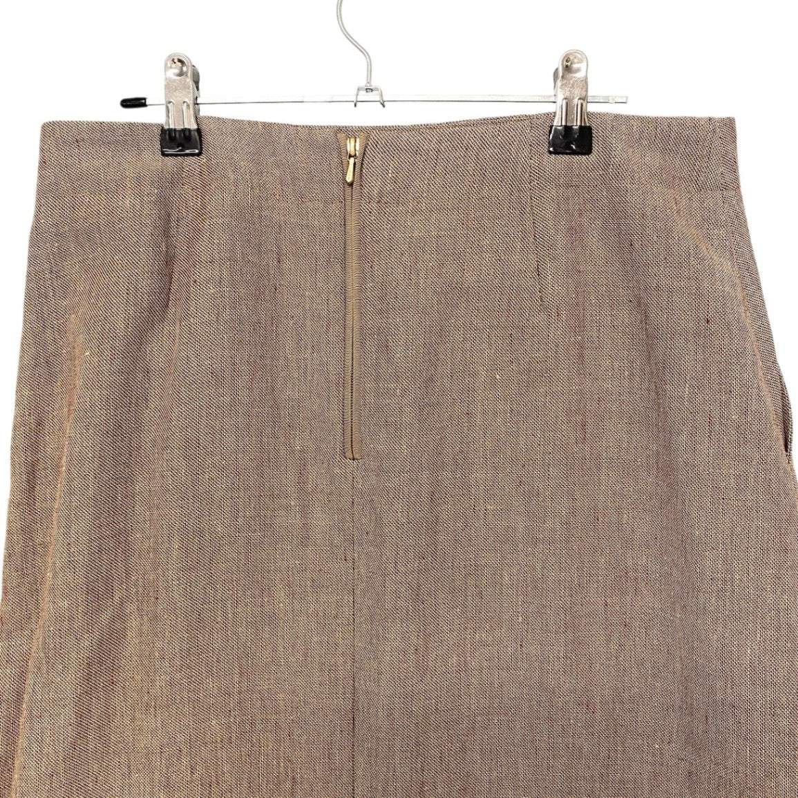 2h16 【美品】 Drawer ドゥロワー 21SS シャークスキンフレアスカート ロングスカート リネン混 6524-299-1545 サイズ40 ベージュ レディースu02t