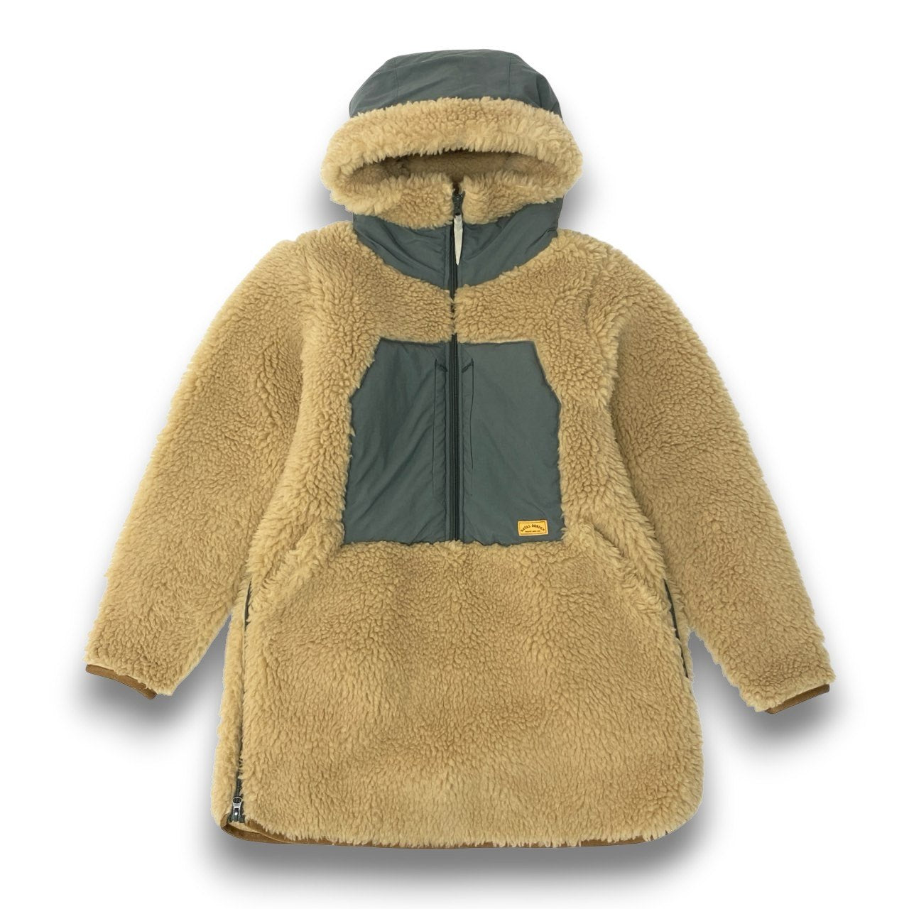 33c10 NATAL DESIGN ネイタルデザイン ホワイトバッファローボアジャケット フリースジャケット アウター XSサイズ ベージュ カーキ メンズ 男性用o07t