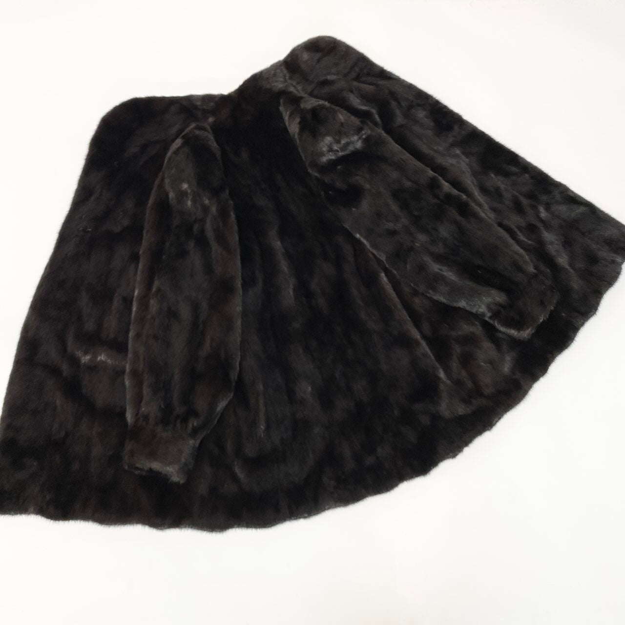 47c18 SAGA MINK サガミンク 金サガ ダークミンク ファーコート サイズF ダークブラウン 最高級本毛皮 Mink Fur Coat 毛質◎t18r