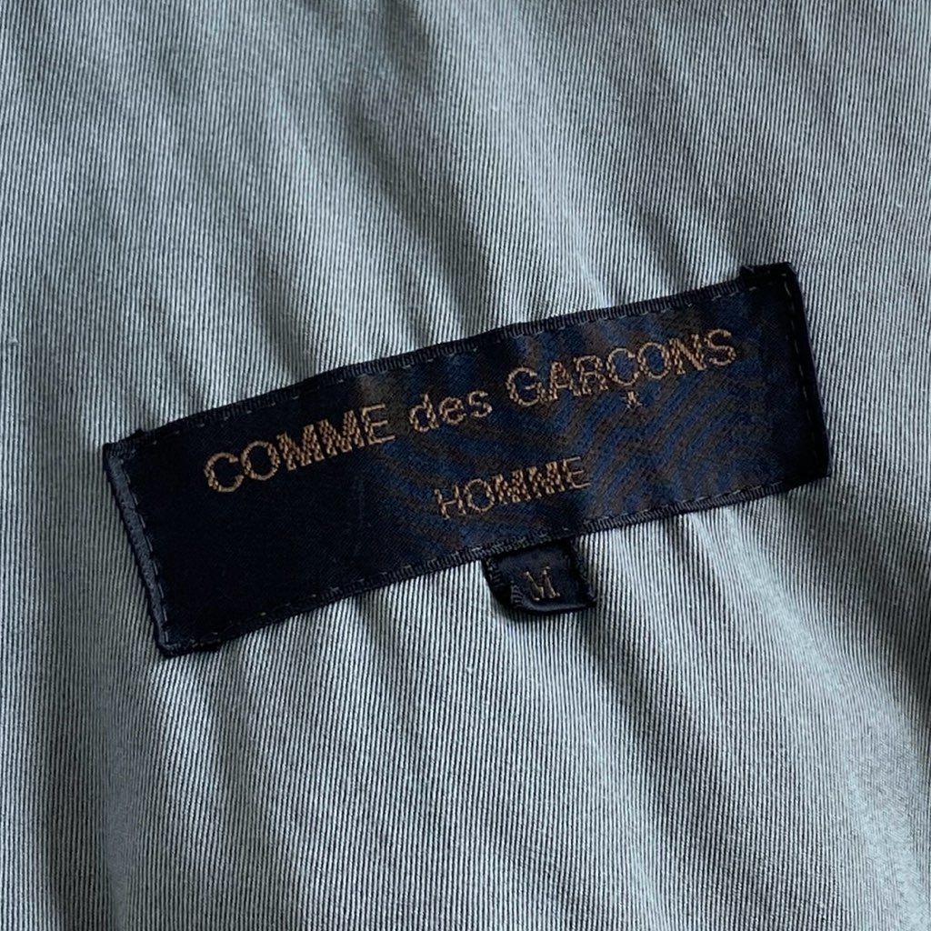 56g2 COMME des GARCONS HOMME コムデギャルソンオム AD1994 90s ジップアップブルゾン ジャケット アーカイブ ヴィンテージ 日本製 Mサイズ グリーン コットン