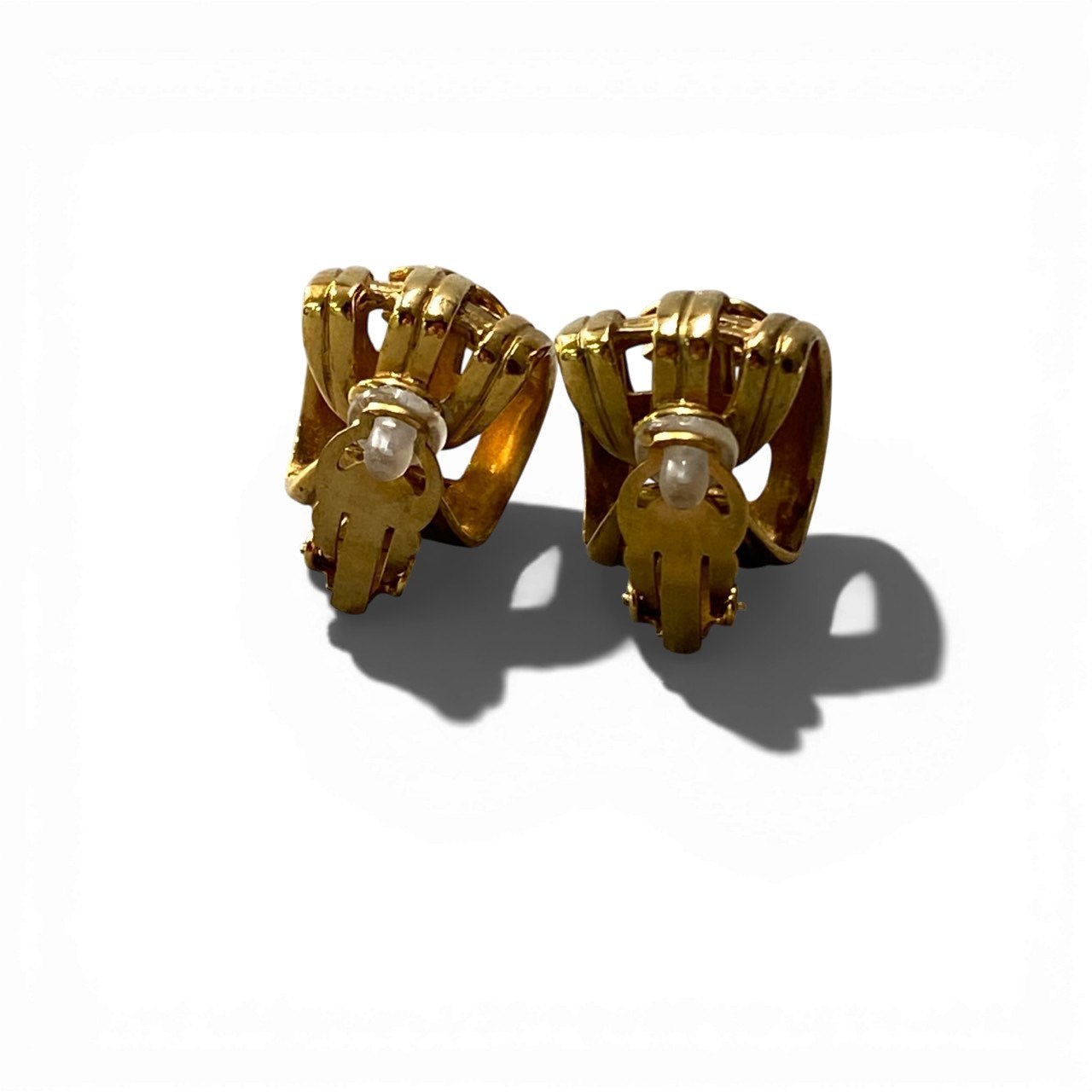 b5〇 Vintage Chanel 1991 Coco Mark oversized earring ta1