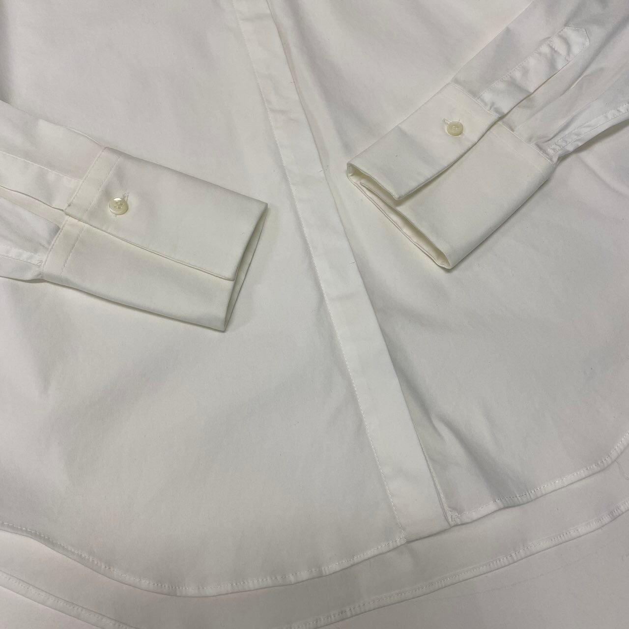 83c27 BRUNELLO CUCINELLI ブルネロクチネリ ロングスリーブシャツ ビーズ装飾 コットンブレンド 薄手 レディース 女性服 イタリア製 サイズXS ホワイトu02t