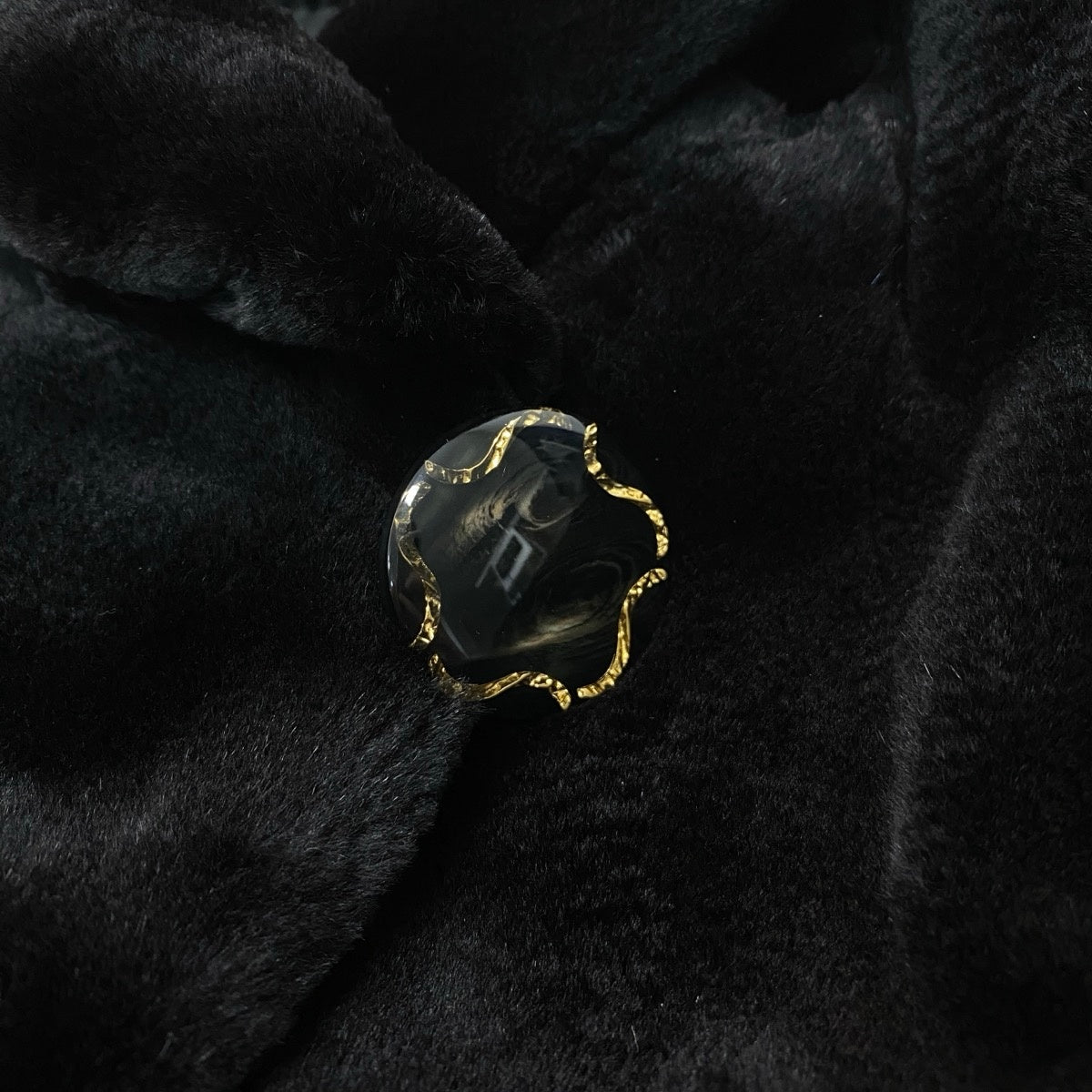 62i16 Herbette シェアードミンク ファーロングコート サイズF ブラック 本毛皮 Mink Fur Long Coatt18r