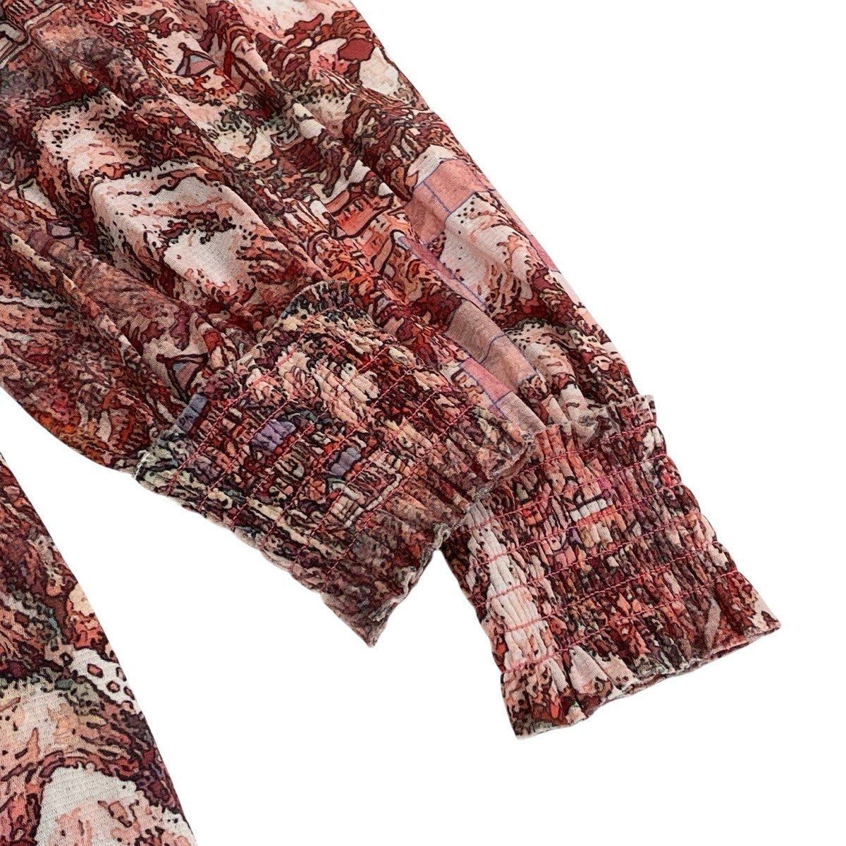 Ah28 VIVIENNE TAM Power Net Landscape Print Dress Size 38 Women'sk02i