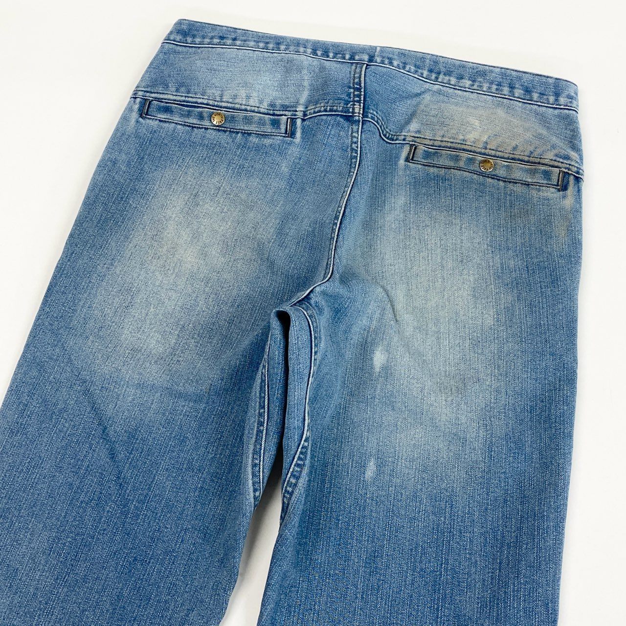 49L9 THE NORTH FACE ザノースフェイス パープルレーベル デニムパンツ ウェッビングベルトデニム ボトム NT5704N 32サイズ ブルー メンズo07t