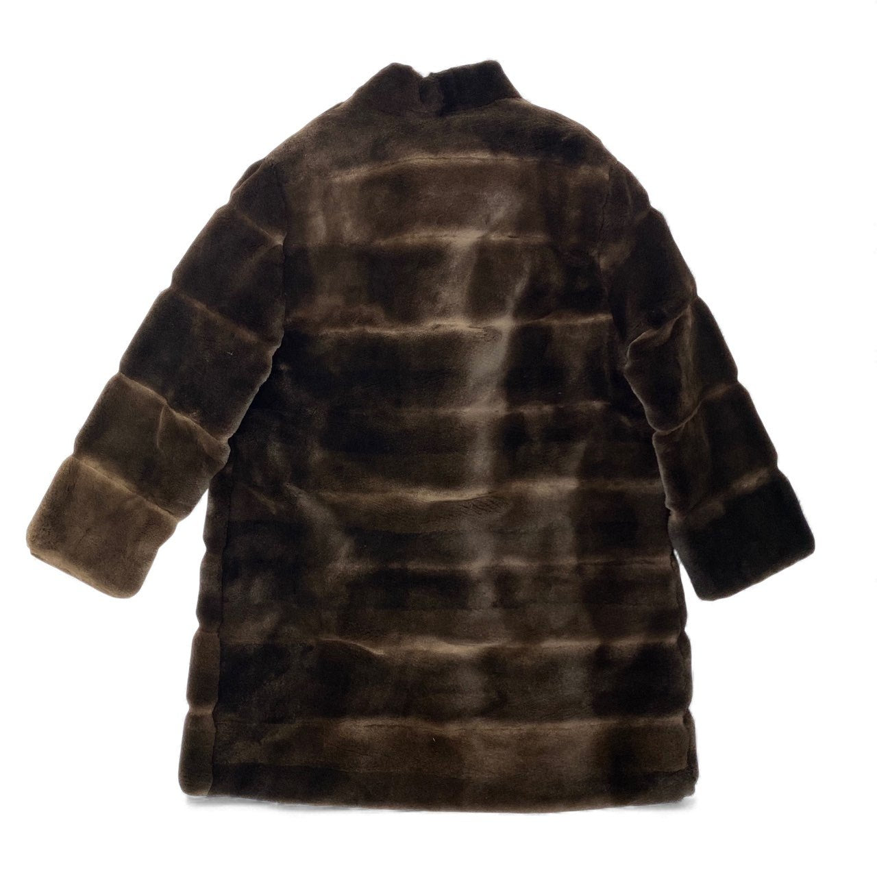 72L9 VALENTINO ヴァレンティノ × MITSUKOSHI 三越 シェアードミンク ロングコート サイズF ブラウン 最高級本毛皮 MINK FURt18r