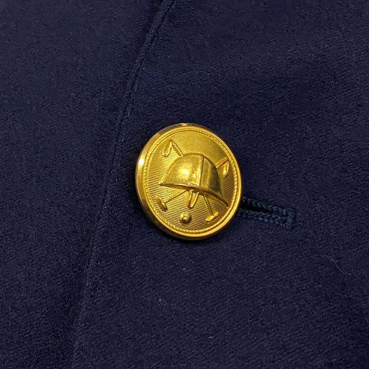 31L8 POLO RALPH LAUREN ポロラルフローレン テーラードジャケット ブレザー 紺ブレ 金ボタン CUSTOM FIT メンズ 紳士服 36 S  ネイビー ウール100％k02i