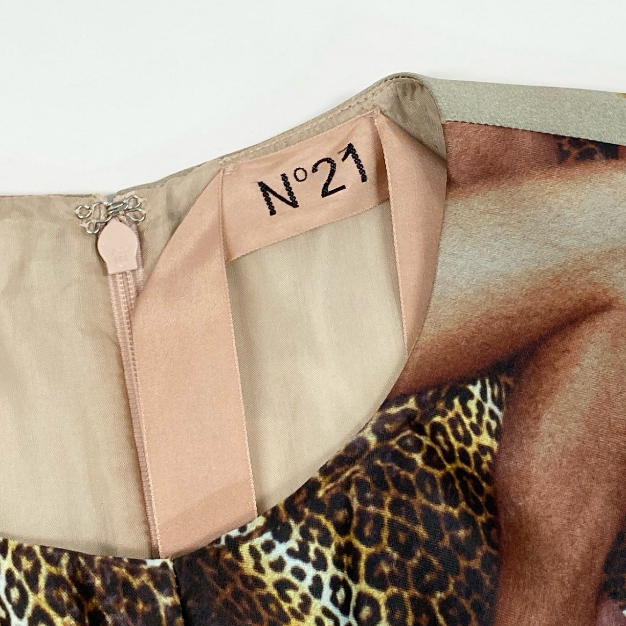 Ib26 N°21 ヌメロヴェントゥーノ グラフィックプリント ノースリーブワンピース ドレスワンピース 36 マルチカラー ポリエステル レディースu02t