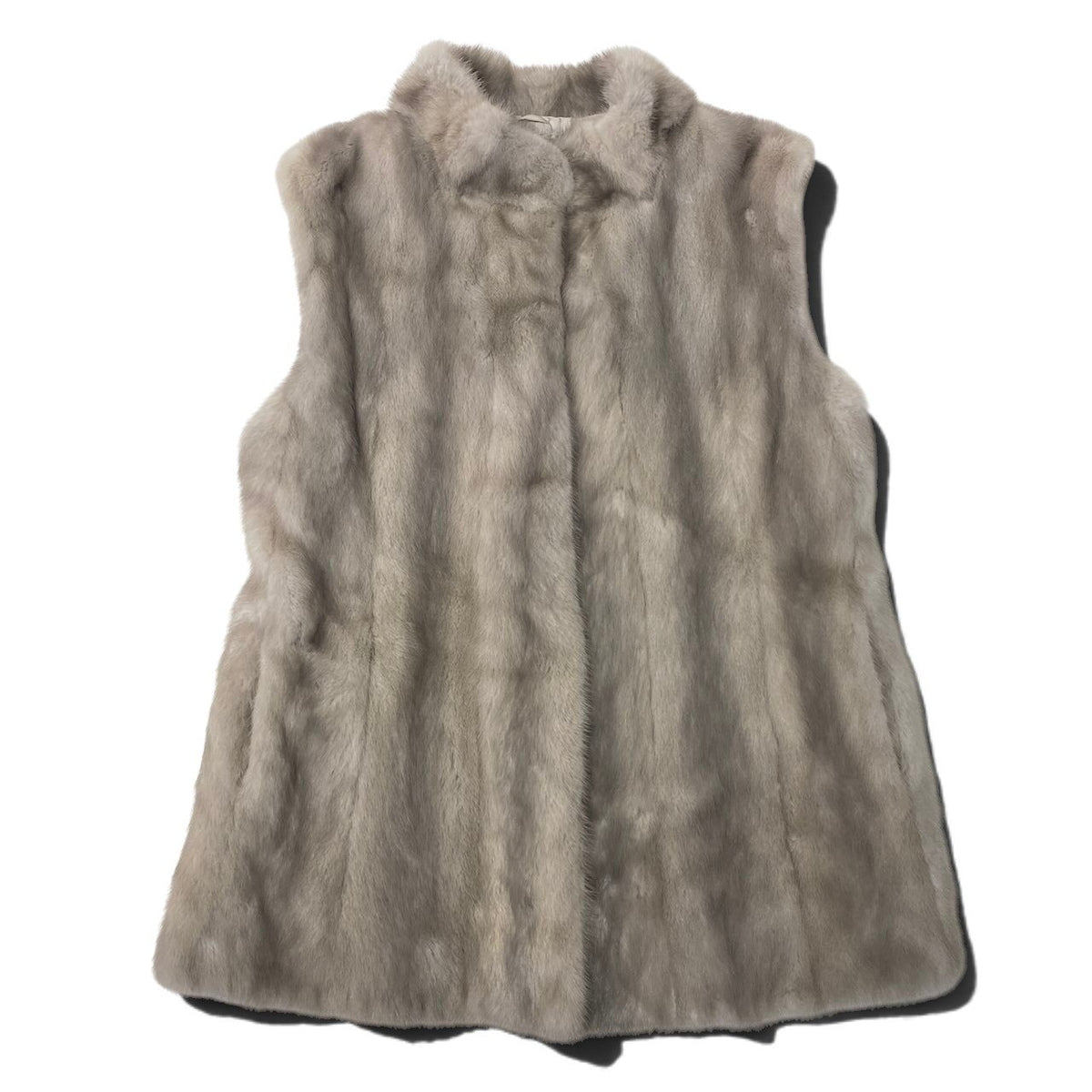 58i20 Moon Bat Fur サファイアミンク ファーベスト サイズ13 シルバーグレー 本毛皮 Sapphire Mink Fur Vest リアルファーt18r