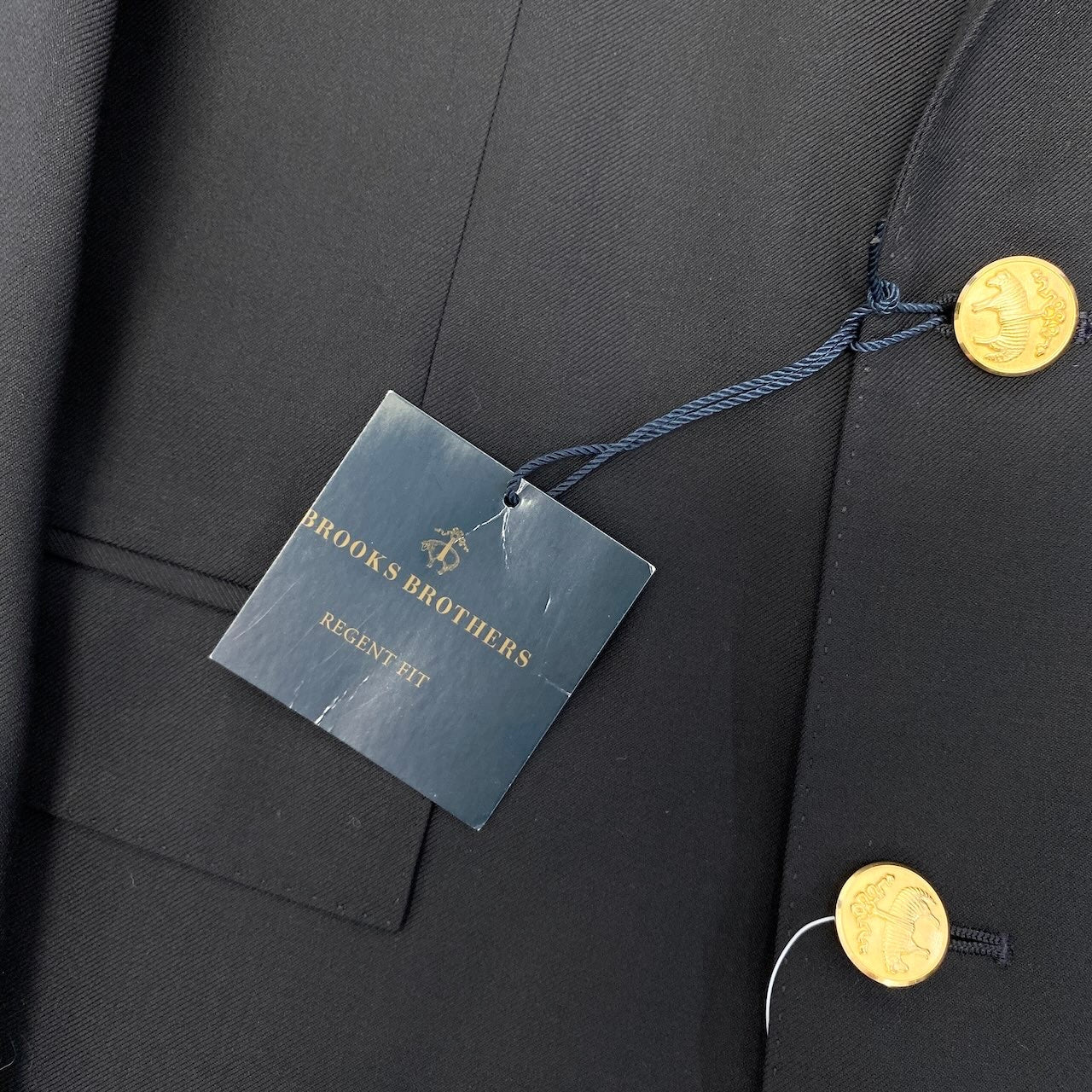 69d30 BROOKS BROTHERS ブルックスブラザーズ Tollegno1900 イタリア製生地 REGENT FIT テーラードジャケット 紺ブレザー 金ボタン 36SHT ネイビー メンズ 紳士服u02t