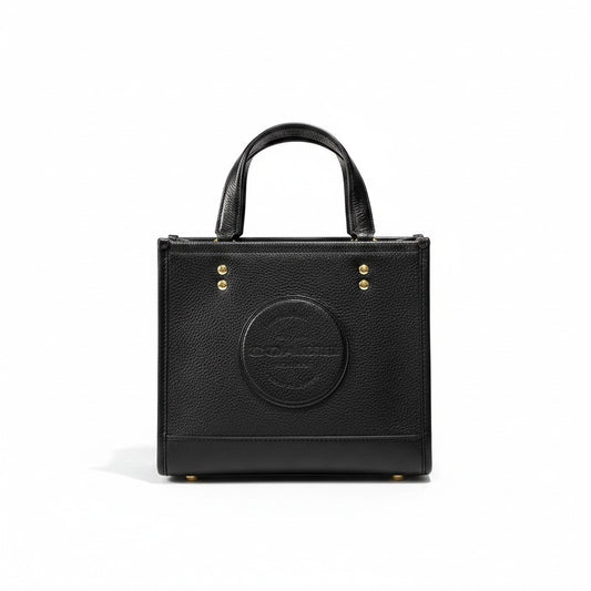 f11《極美品》 COACH コーチ デンプシー 2Way トートバッグ Dempsey 2-Way Shoulder Bag B23200 / C5268 ブラックt18r