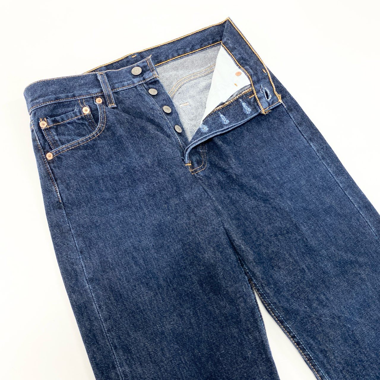 19k10 LEVIS リーバイス デニムパンツ ジーンズ ボトムス 97年 USA製 濃組 501xx W30 L36 インディゴ メンズu02t