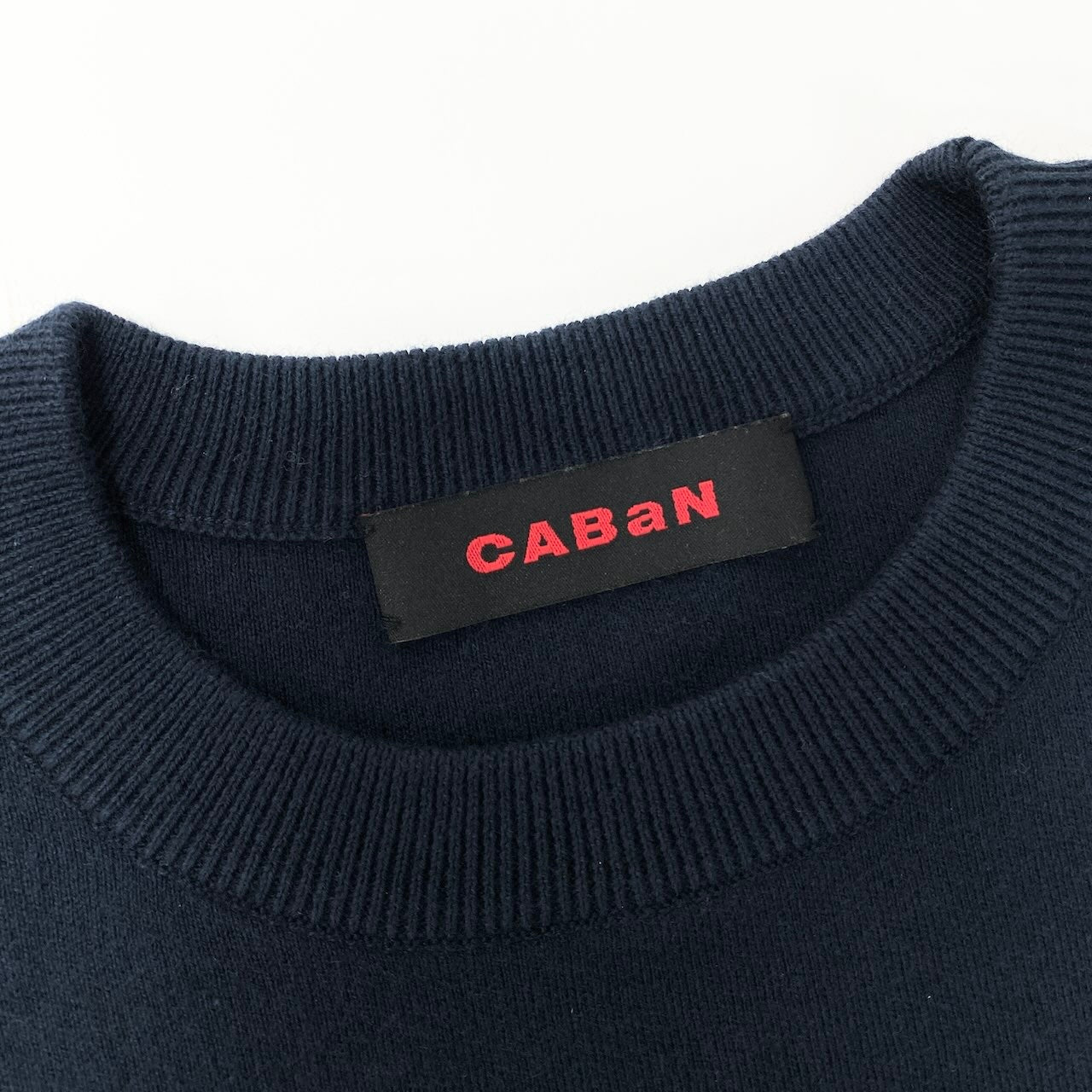 29e7 CABaN キャバン ロングスリーブニット コットンカシミヤニットセーター トップス Sサイズ ダークネイビー メンズ 男性用t18r